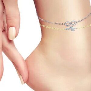 Giani Bernini Silver Infinity Ankle Bracelet NWT